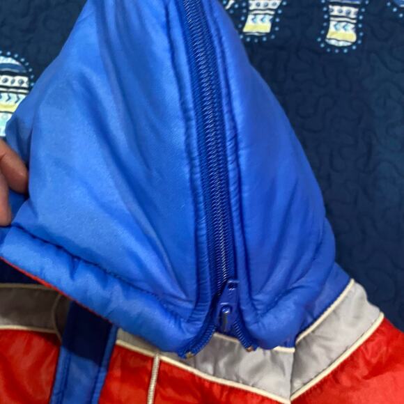 VIntage Sears Baby Hooded Puffer jacket Size Small 12m 70's 80's - Picture 5 of 12